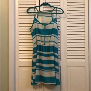 Blue and White Striped Sundress